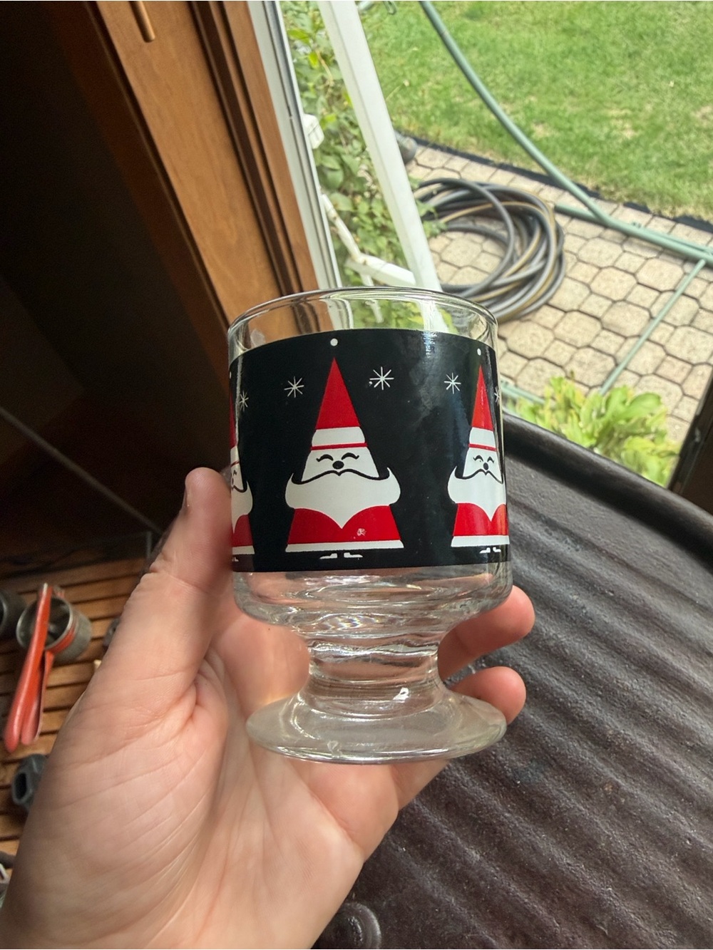 Rare MCM Holt Howard Cocktail Glass